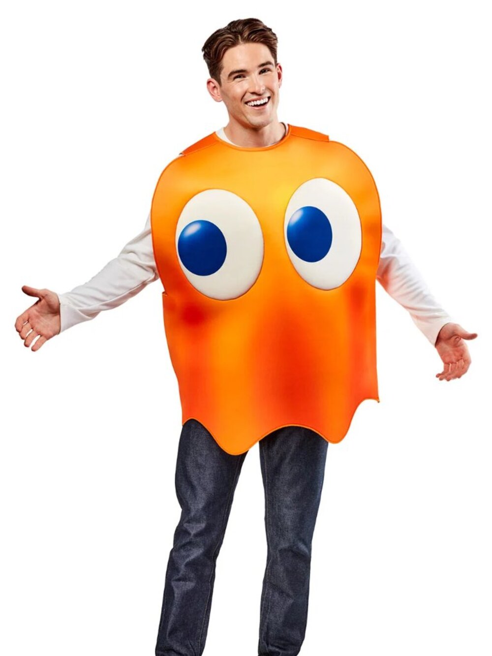 Clyde Adult Costume (Orange Pac-Man Ghost)